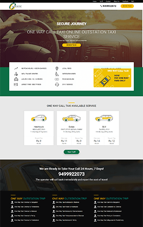calltaxi mobileapp website design