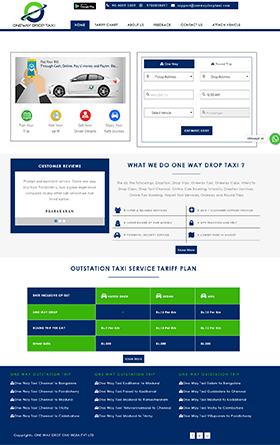 droptaxi mobileapp website design